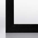 Doppelglas-Bilderrahmen DUBAI Schwarz (matt lackiert) 15 x 15 cm