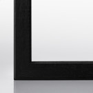 Objektrahmen Trikotrahmen aus Massivholz VARIO36 inkl. Bügel & Passepartout 60 x 80 cm Schwarz matt (lackiert)